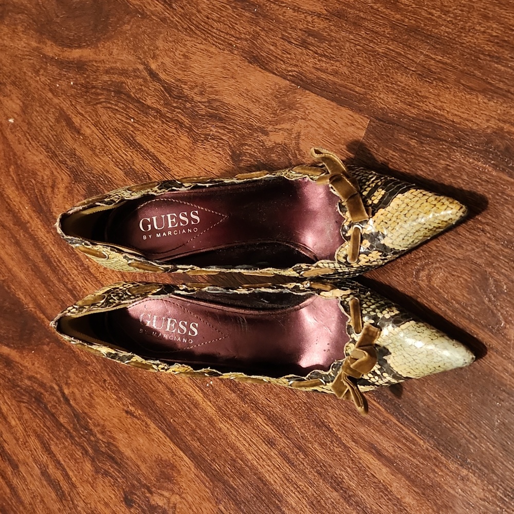 Guess by Marciano Snakeskin Heels